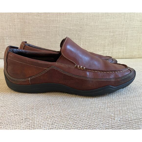 Cole Haan Nike Chestnut Brown Slip On Loafers Mens Size 11 W Style C08038 - Picture 3 of 9